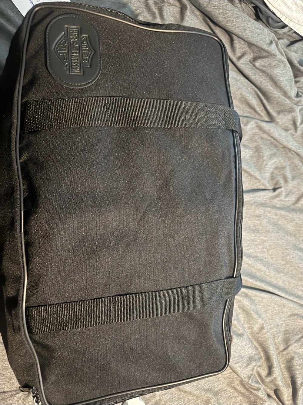 Harley-Davidson Black Travel Duffel with Logo Patch